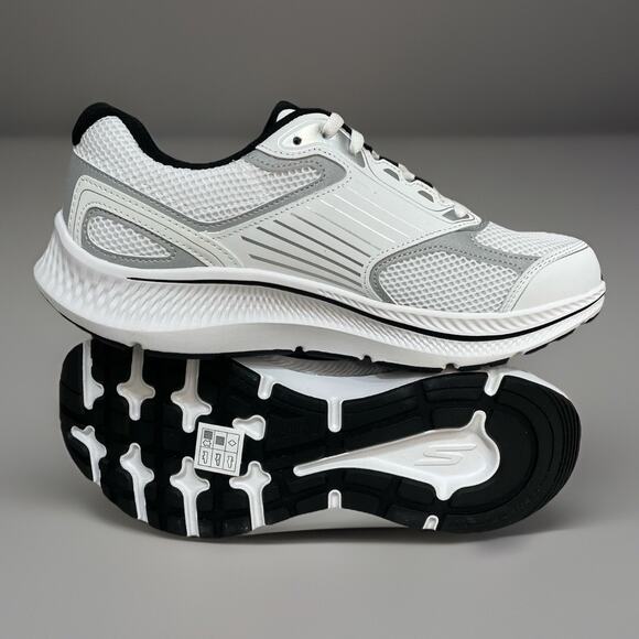 Skechers Go Run Men Size 8.5 Consistent 2.0 Silver White Wolf Running Shoes New - Picture 3 of 8